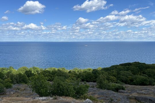 View over the Baltic sea at Hano island, outside Blekinge in southern Sweden.