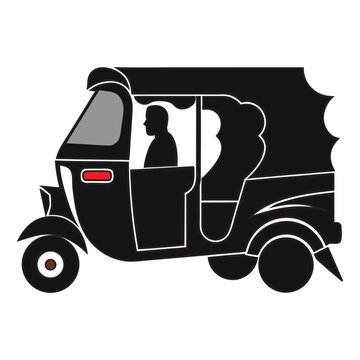 Auto Rickshaw Vector Illustration