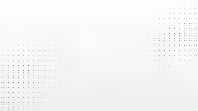 Dark halftone dots transition on white background creating a smooth dot matrix grid reveal effect for motion graphics and creative video production and editing. Motion design.
