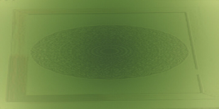 Intricate mandala pattern design on textured green background for artistic decoration.