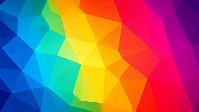 Colorful abstract geometric pattern with yellow star