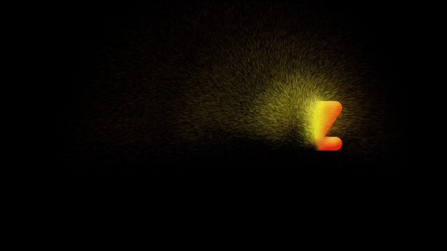 Modern Gen Z Typography Animation with Sparkling Dust Particle Trail