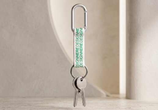 Keychain Chord Floating Mockup