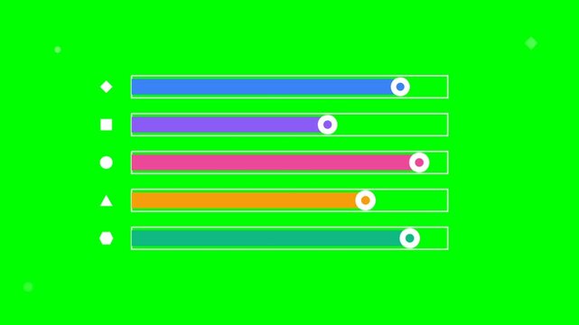 Dynamic Color Bars Animation With Sliders And Visual Controls.