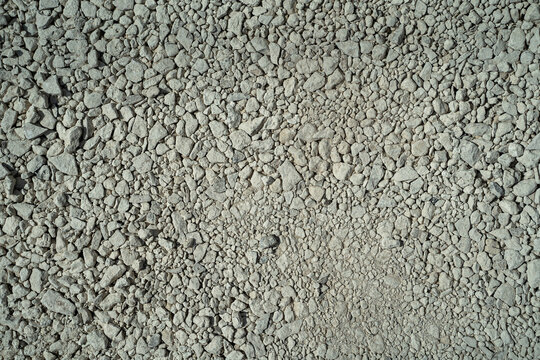 rushed Limestone Gravel Texture for Road Construction
