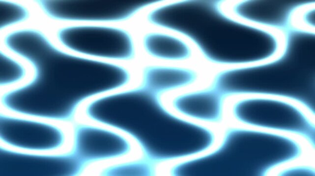 Bright glowing lines weave across dark background. Abstract energy pattern creates visual texture, resembling flowing light streams.