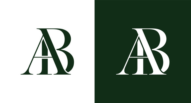 Letter Logo Monogram Logo Design, AB Letter icon, Brand identity Design BA 3