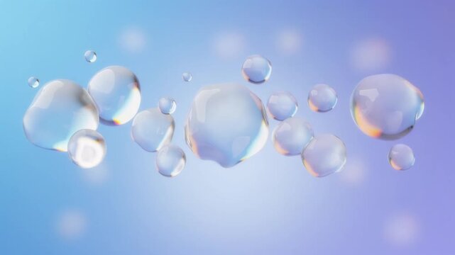 Floating Glass Droplets Loop