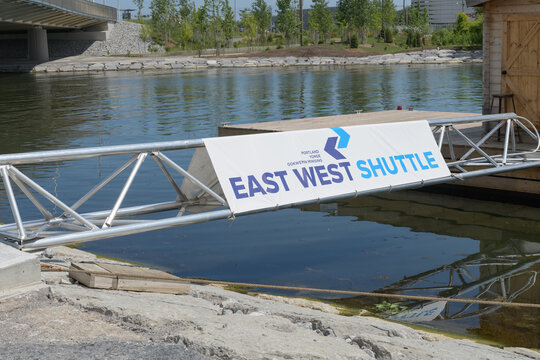 Ookwemin Minising (Biidaasige Park) stop for Toronto&rsquo;s East-West Water Shuttle