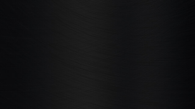 黒のヘアラインメタル背景。金属光沢のあるブラックメタリックテクスチャ。