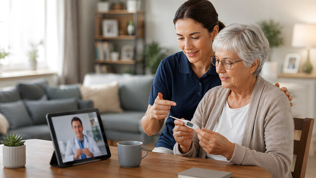 Family Supporting Remote Health Care at Home
