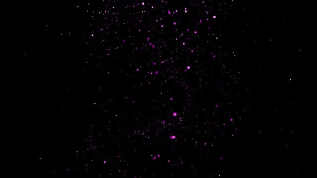 Falling Purple Glitters Background 4k Video