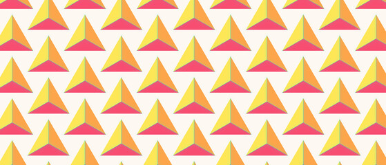 Fototapeta premium Colorful Geometric Triangle Pattern Design