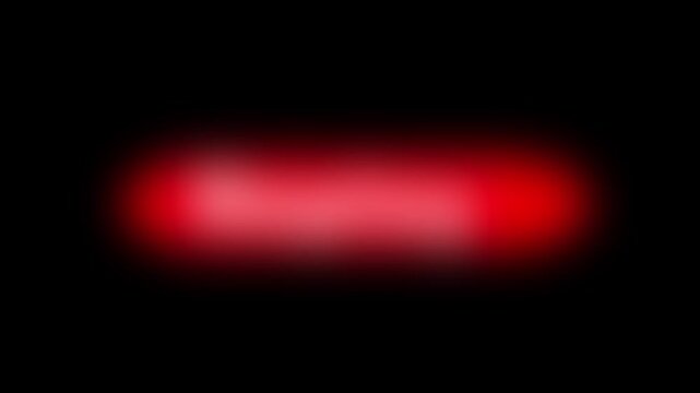 Glowing red replay button with an arrow symbol against a solid black background. Concept of repeating, looping, or media playback controls.