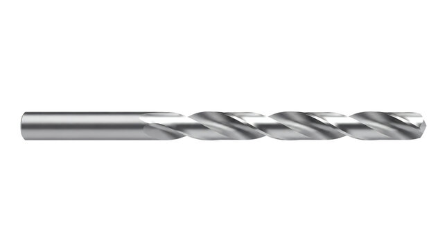Drill bit isolated on transparent background