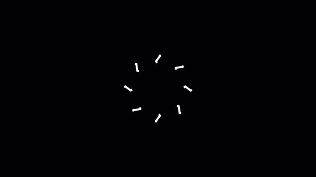 click animations, interactive push button icons, motion elements on alpha channel