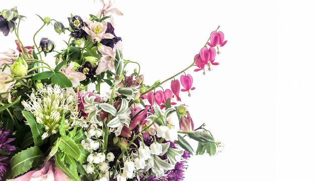 Romantic Bouquet of Flowers and Home Decor
