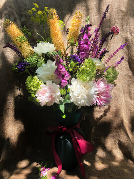 Vibrant Bouquet Displayed Indoors