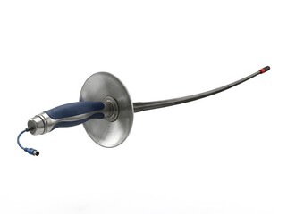 Obraz premium A professional medical endoscope device used for minimally invasive surgical procedures isolated on a clean white background for clinical healthcare applications