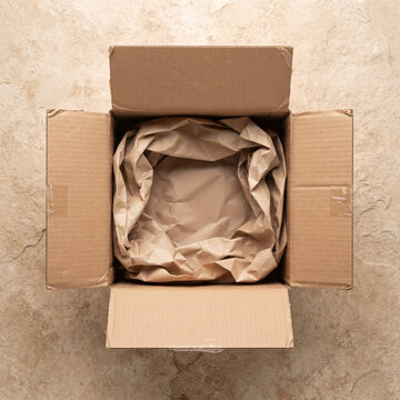 brown cardboard box