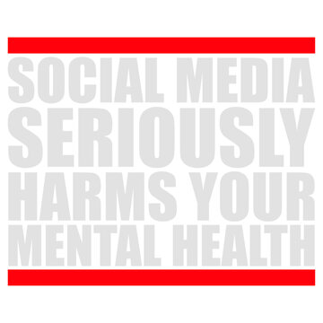 Social Media Seriously Harms Your Mental Health &ndash; a raw honest reminder about doom scrolling, comparison and burnout. Bold, real and perfect for mental health, self care, digital detox and unplugging.