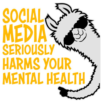 Social Media Seriously Harms Your Mental Health &ndash; a raw honest reminder about doom scrolling, comparison and burnout. Bold, real and perfect for mental health, self care, digital detox and unplugging.