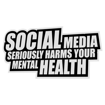 Social Media Seriously Harms Your Mental Health &ndash; a raw honest reminder about doom scrolling, comparison and burnout. Bold, real and perfect for mental health, self care, digital detox and unplugging.