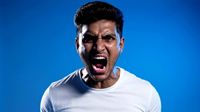 Intense Man Yelling | Extreme Anger | Studio Setting