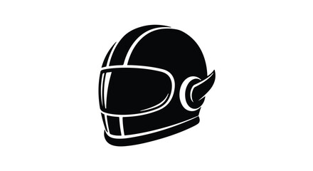 Fototapeta premium Motorcycle helmet provides essential safety gear for riders on the open road today.