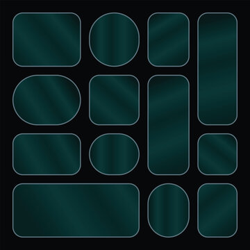 Premium Gray Glassmorphism UI Elements Set.