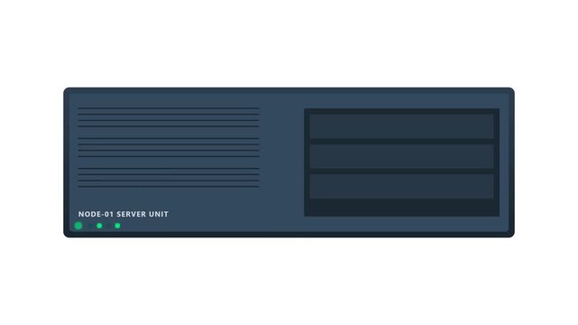 Modern dark blue computer case front panel with vents and drive bays.