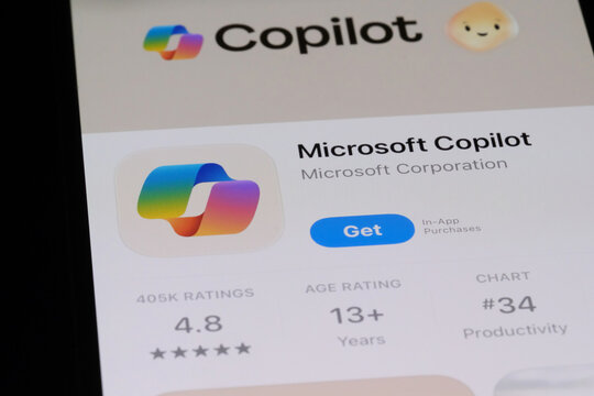 Shanghai,China-July 30th 2026: Microsoft Copilot app icon and brand logo