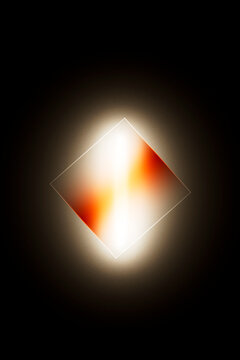 Minimal Glowing Diamond Abstract Background
