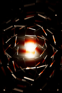 Radial Geometric Spiral Abstract Background