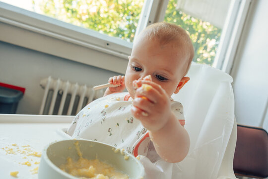 First solid food meals.