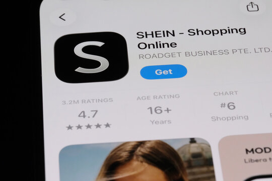 Shanghai,China-July 30th 2026: SHEIN app icon and brand logo