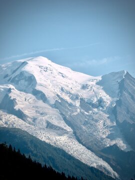 glacier in the alps