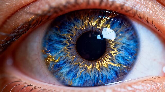 Closeup of a human eye