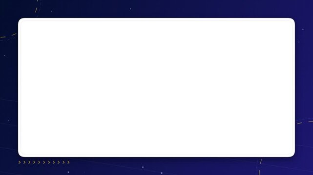 Digital screen frame with blue glitch overlay