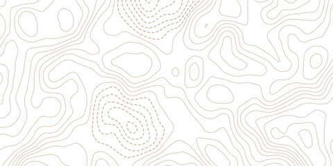 Organic brown contour line background for topographic data with topography elevation geography cartography abstract background geological landscape © MD