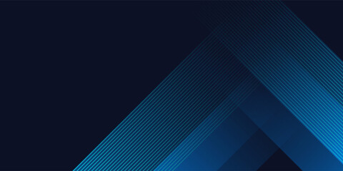 Obraz premium Futuristic tech lines on blue abstract background. Vector illustration.