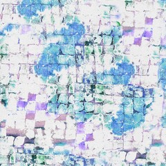 Naklejka premium Hand Painted Mosaic Texture Background