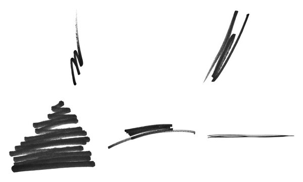 Black marker scribble PNG overlay. Hand drawn ink strokes isolated on transparent background.