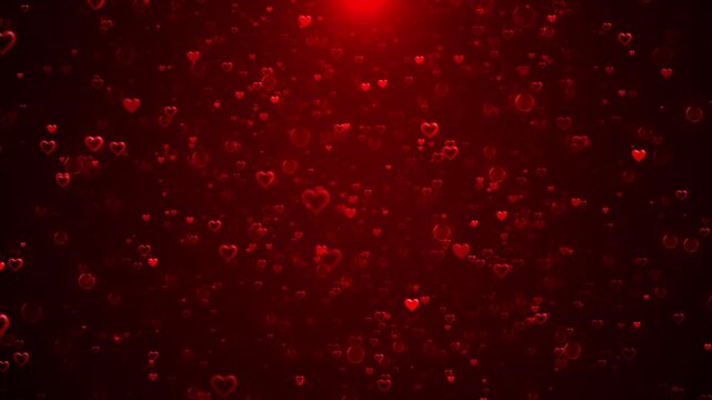 Falling red hearts for valentines day, romantic, wedding love shiny glitter heart, marriage, background anniversary, mother's day, marriage, invitation valentines day heart frame glitter shiny stars
