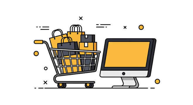 Web shop cart bag box app net sale pay now fast ship easy win icon