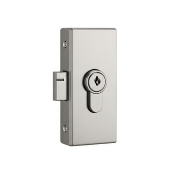 Modern electronic lock with keypad and card slot