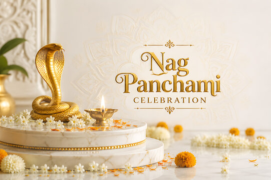 Nag Panchami Festival Celebration Background with Naag Puja, Naag Devta, Shravan Maas, Sawan Somwar, Mahadev Worship, Krishna Janmashtami and Hindu Festival