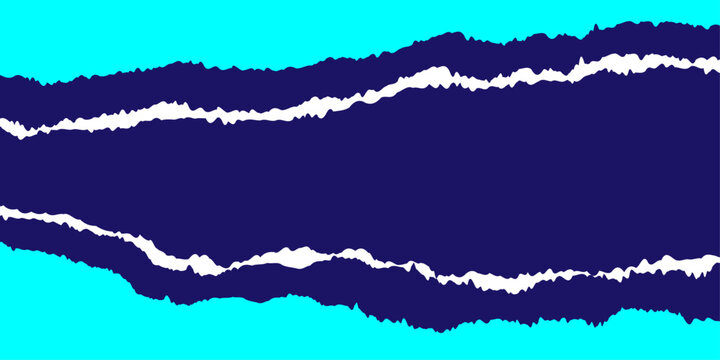 Blue and violet Torn paper pieces. abstract blue background. Colorful pages rip, papers stripes for web banners, ad posters, personal cards and invitation design. Clean sheets elements 
