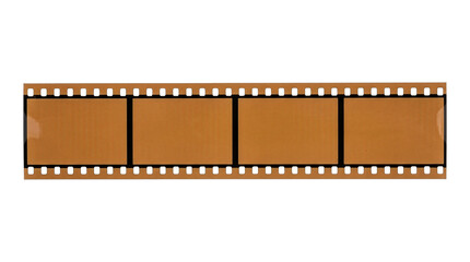 Fototapeta premium Horizontal Strip of 35mm Film Negative with Four Empty Frames