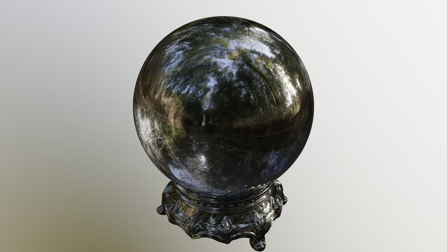 Crystal ball glass